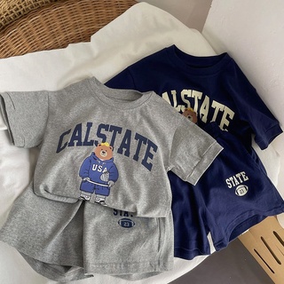 [Babycat] พร้อมส่ง ลดกระหน่ํา ชุดกีฬา เสื้อแขนสั้น กางเกงขาสั้น สองชิ้น สไตล์เกาหลี ญี่ปุ่น แฟชั่นฤดูร้อน สําหรับเด็กผู้ชาย และเด็กผู้หญิง 2022