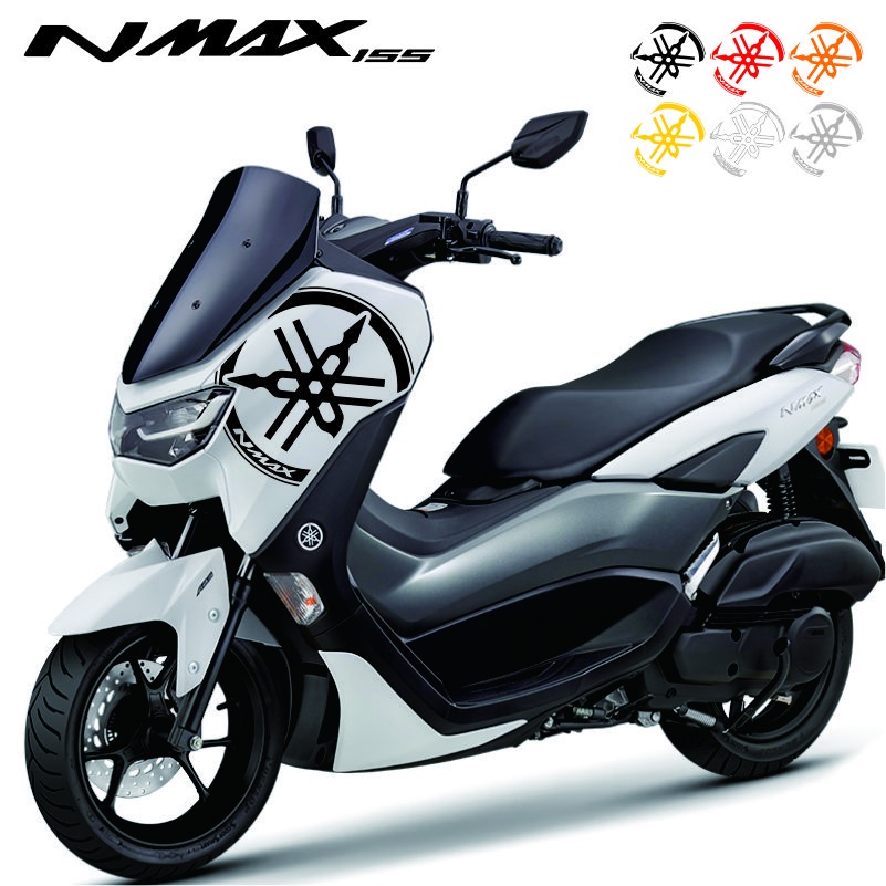 สติกเกอร์ yamaha Nmax 155 สติกเกอร์สำหรับรถจักรยานยนต์หัวด้านข้าง Fairing สติ๊กเกอร์ 13.6นิ้ว 2 ชิ้น