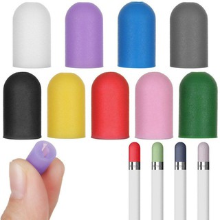 ใหม่!!!ฝาซิลิโคนปากกาไอแพด 9 สี Silicone apple pencil 1 cap สวมบริเวณตูดปากกาไอแพด สำหรับรุ่น 1