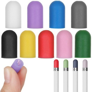 ใหม่!!!ฝาซิลิโคนปากกาไอแพด 9 สี Silicone apple pencil 1 cap สวมบริเวณตูดปากกาไอแพด สำหรับรุ่น 1