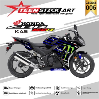 ใหม่ สติกเกอร์ไวนิลใส โครเมี่ยม โฮโลแกรม UV CBR K45 สําหรับ HONDA CBR K45 MONSTER 005