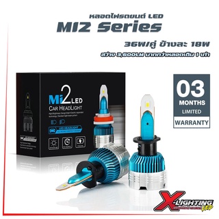 Mi2 LED หลอดไฟหน้า LED สำหรับรถยนต์ 36W 3600LM 6000K