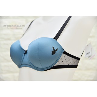 [งานห้าง ลดสุดๆ] ชุดชั้นใน Playboy Intimates รุ่น E-PYB230 สีฟ้า