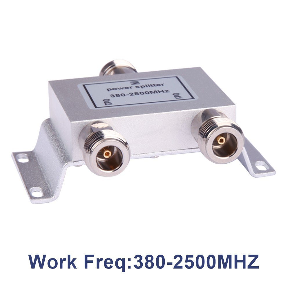 RF Splitter 2 Way Power Splitter 380-2500 MHz Signal Booster Divider N Female ราคา ถูกที่สุด ดีลบีเคเค แกลเลอรีภาพที่ 2