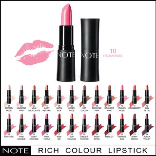 NOTE COSMETICS ULTRA RICH COLOR LIPSTICK 10 ITALIAN ROSE