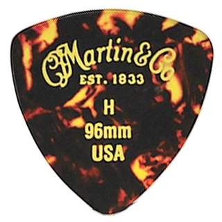 ปิ๊กกีตาร์ Martin #2 Guitar Picks Shell ทรงสามเหลี่ยม ลายกระ