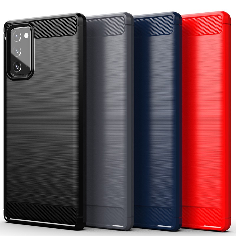 เคสโทรศัพท์มือถือ ซิลิโคนนิ่ม คาร์บอนไฟเบอร์ สําหรับ Samsung Galaxy Note 20 Ultra Note 20 10 Plus 5G Lite 8 9 FE Fan Edition Note20 Note10 Note8 Note9