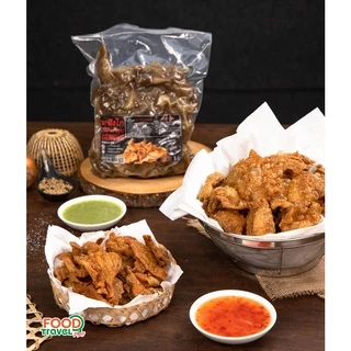 เจ้าเเรกหนังไก่กึ่งสำเร็จรูปแช่แข็ง 1กก.ชิ้นใหญ่ ทอดง่าย มี2เกรดมีอย.ฮาลาล