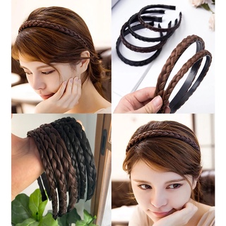 คาดผมเปีย โครงไฟเบอร์ เหนียว ทน คาดผมประดับ ผมเปีย Fashion women twist hairbands มี 3 ขนาด