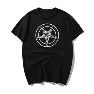 เสื้อยืดแขนสั้น พิมพ์ลายดาวห้าแฉก Gothic Occult Satan อเนกประสงค์ แฟชั่นสําหรับผู้ชาย 2022