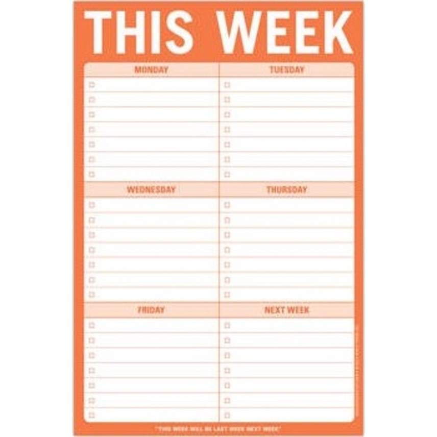 Knock Knock This Week Pad โดย Knock Knock (ฉบับสหรัฐอเมริกาปกอ่อน)