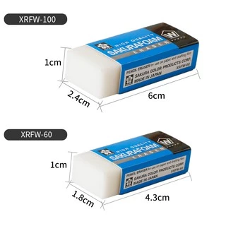 (2 ชิ้น) ใหม่! ก้อนดำ ยางลบ Sakura Foam XRFW-60 / XRFW-100