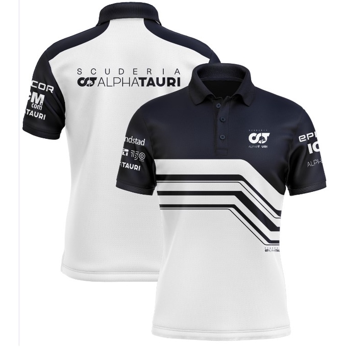 2022 ใหม่ F1 Redbull Summer Racing POLO-Shirt Quick-drying Riding เสื้อโปโลแขนสั้นผู้ชายและเด็ก