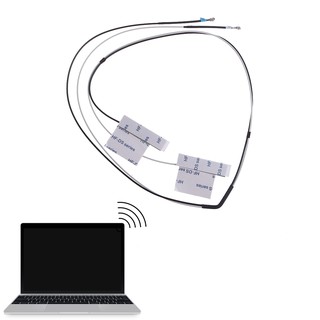 1 Pair Universal Laptop Mini PCI-E Wireless Wifi Internal Antenna Black+White