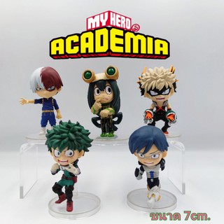 โมเดล My Hero Academia Set-x ขนาด 7 cm.  ครบชุด 5 ตัว ซื้อแยกก็ได้ ราคาถูก เก็บเงินปลายทางได้