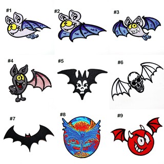 ตัวรีด อาร์ม เท่ๆ แนวๆ ลายการ์ตูนสัตว์ ค้างคาว Bat Dracula Vampire DIY WOP ติดเสื้อ ประดับเสื้อผ้า กระเป๋า กางเกง ยีนส์