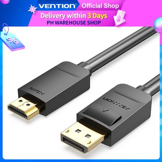 สายเคเบิ้ล Vention Dp To HDMI Cable 1080p 60hz Display Port สําหรับ Pc Laptop Tv