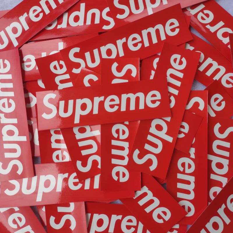 สติ๊กเกอร์ Supreme 10ใบ ติดตรงไหนก็สวย