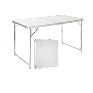InnHome โต๊ะปิกนิก โต๊ะพับ ขาอะลูมิเนียม ปรับระดับได้ 3 ระดับ ขนาด60*120 cm โต๊ะพับอลูมิเนียมแบบกระเป๋าพกพา ขาอลูมิเนียม