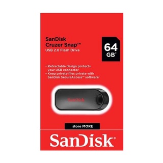 SanDisk Flash Drive Cruzer Snap 64GB USB2.0