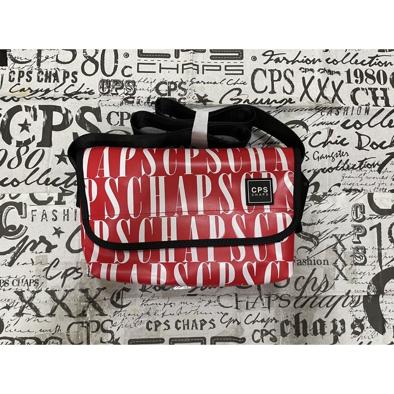 CPS CHAPS LARGE LOGO CROSS BODY BAG - กระเป๋าสะพาย ผ้าใบใหม่ ของแท้ LIMITED COLLECTION !! +แถมฟรี แม