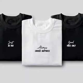 Tshirt Minimalist Design for Men Women Cotton Round Neck Shirtเสื้อยืด