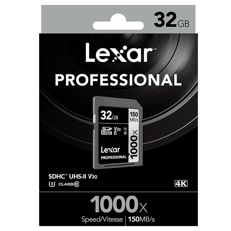 Original Lexar 128GB SD Card 1000x UHS-II U3 SDHC SDXC 32GB Memory Card 16GB 64GB Carte SD #8