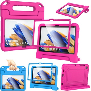 สําหรับ Samsung Galaxy Tab A8 10.5 นิ้ว X200 X205 ขาตั้ง แบบพกพา EVA โฟม ซิลิโคน เด็ก เคสป้องกันหน้าจอ