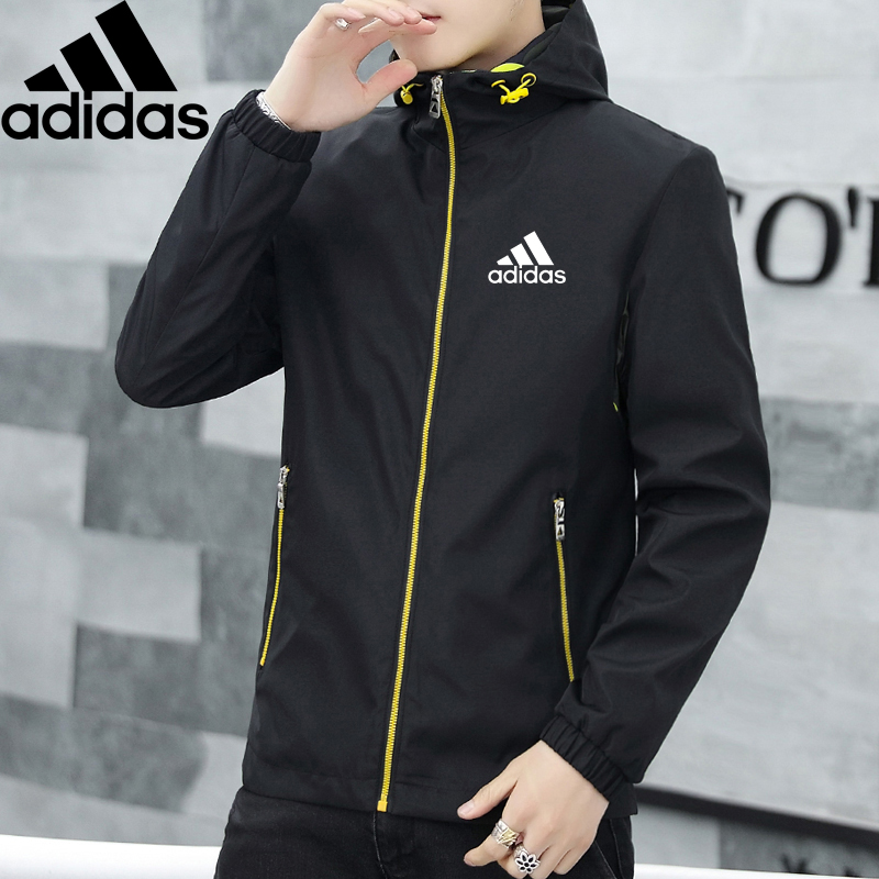 ผู้ชาย Bomber Jacket Slim Fit Hoodie Jogging Windbreaker Jaket Lelaki