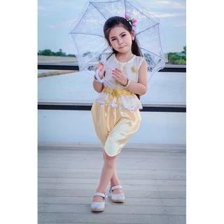 โจงกระเบนเด็ก ชุดไทยเด็ก โจงกระแบเด็กพร้อมส่ง