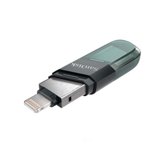 SanDisk iXpand Flash Drive Flip 256GB for ios iPhone and iPad OTG (SDIX90N-256G-GN6NE) แฟลตไดฟ์ โอนย้ายข้อมูล โทรศัพท์
