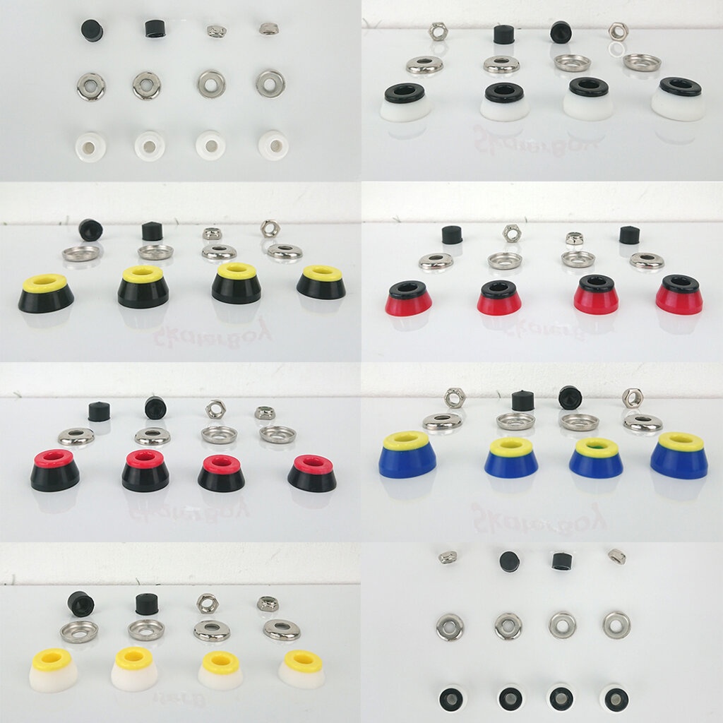 [🚚พร้อมส่ง]🛹ยางบูชชิ่งPU ทรงกรวย4ชิ้น(pivot16mm)สำหรับ surf สเก็ตบอร์ด ช้วยให้เลี้ยวแคบขึ้น surf ska