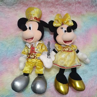 💥 ตุ๊กตา Tokyo Disney Resort 💥 คู่มิกกี้ ชุดสีทอง ครบรอบ 30 ปี ตุ๊กตามิกกี้เม้าส์ มินนี่เม้าส์ Mickey Minnie Mouse