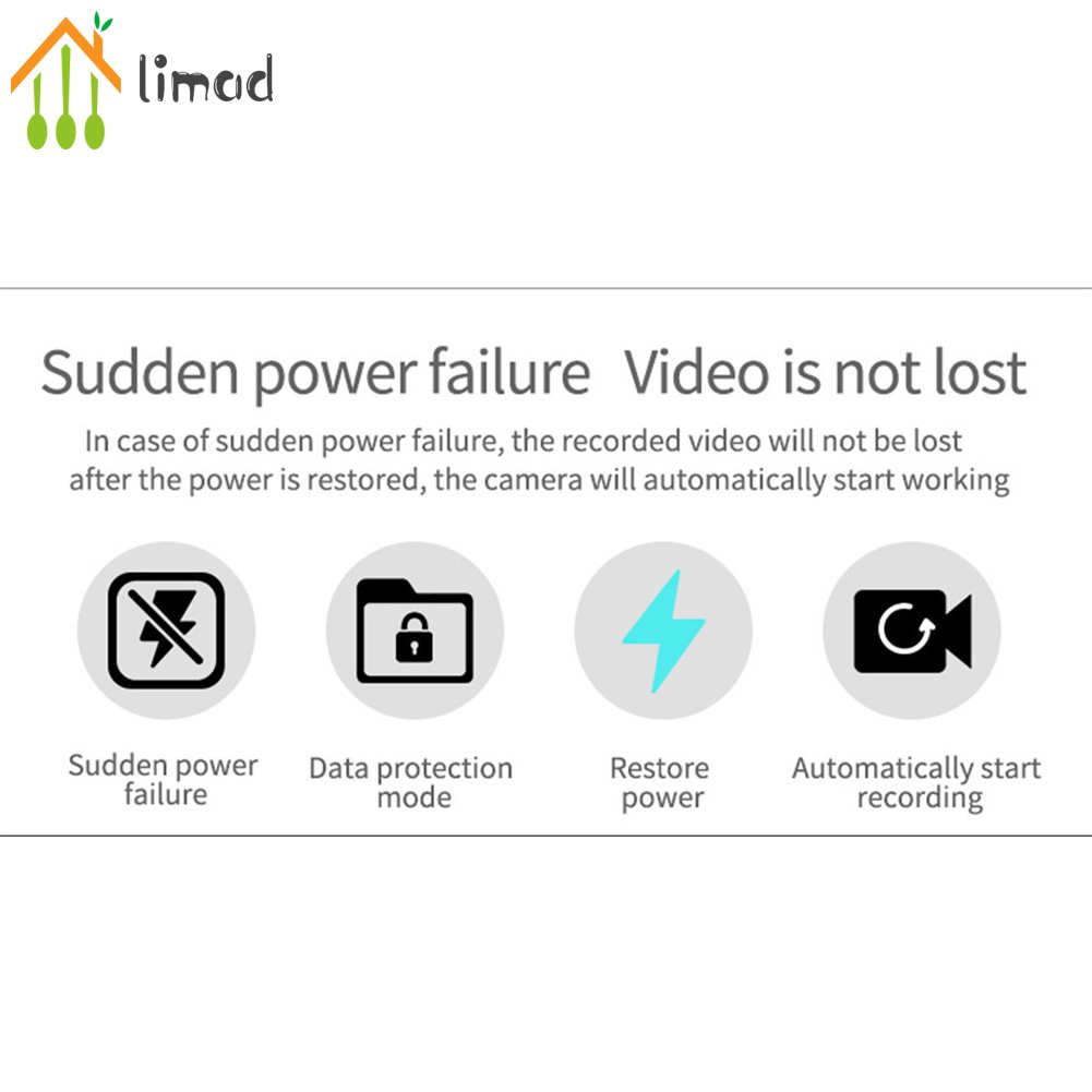 【COD#】limad 1080P HD Hot Link Remote Surveillance Camera Recorder WIFI ...