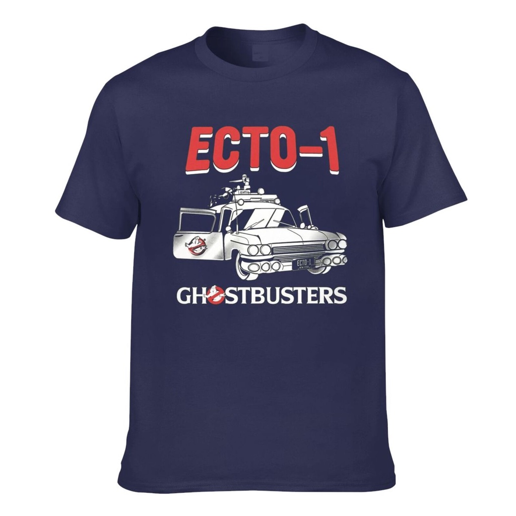 เสื้อยืดแขนสั้นผู้ชาย Ecto-1 Ghostbusters