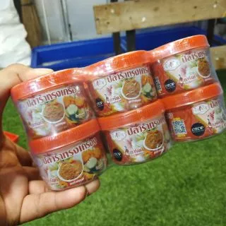 ปลาร้าทรงเครื่องสุก แจ๋วบ่องขนาด70กรัม1แพค12กระปุก. 👉ราคา150บาท