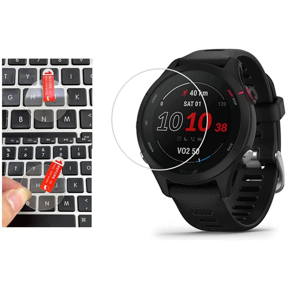 ฟิล์มกระจกนิรภัยกันรอยหน้าจอ แบบใส สําหรับ Garmin Forerunner 255S 255 2 ชิ้น