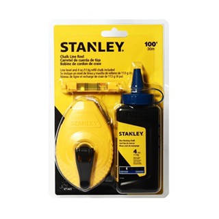 STANLEY (สแตนเล่ย์) 47-443 บักเต้า+ลูกน้ำ+ชอล์ก30ม สีน้ำเงิน