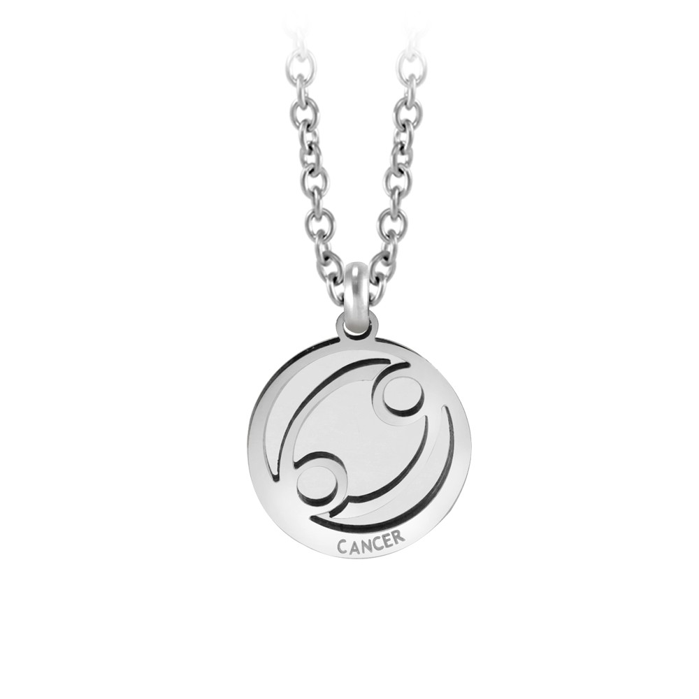 555jewelry สร้อยคอพร้อมจี้สแตนเลส ราศีกรกฎ (Cancer) ดีไซน์สวย รุ่น MNP-173T - จี้ห้อยคอ จี้สร้อยคอ จ
