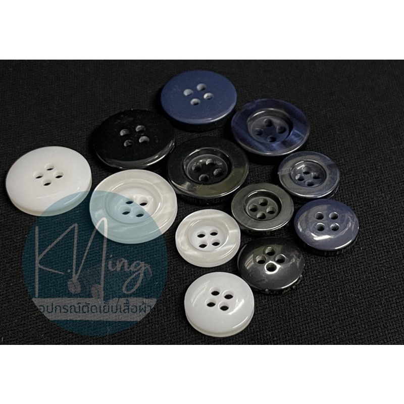 กระดุม กระดุมสูท กระดุมสูทร ไซต์15มิล และ21มิล แบ่งขายเป็นโหล พร้อมส่ง