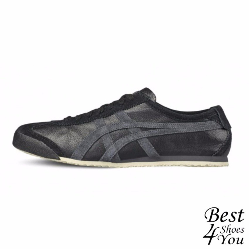 Onitsuka Tiger Mexico66 VIN รุ่นยอดนิยม D2J4L-9095 (Black / Dark Grey)