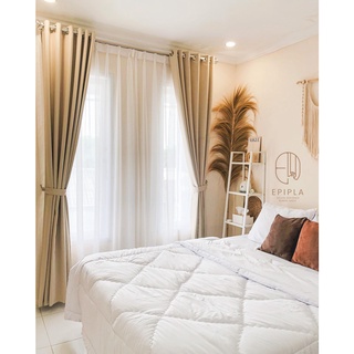 EPIPLA-Gorden Blackout Saffron Estetik Tinggi 225 dan 250cm Gorden Estetik Gorden Minimalis Gorden Hotel Gorden Murah Hordeng Gordyn Import Korden