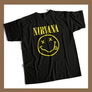 เสื้อวงดนตรี nirvana คอนต้อน แท้ เสื้อวินเทจ เสื้อยืดแฟชั่น แนวสตรีท