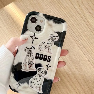 ✨ส่งเชือกเส้นเล็ก✨เคสไอโฟน14 Pro Max 13 12 11 เคส for iPhone 14พลัส น่ารัก ลูกสุนัข พกง่ายๆ การป้องกันการตก Case