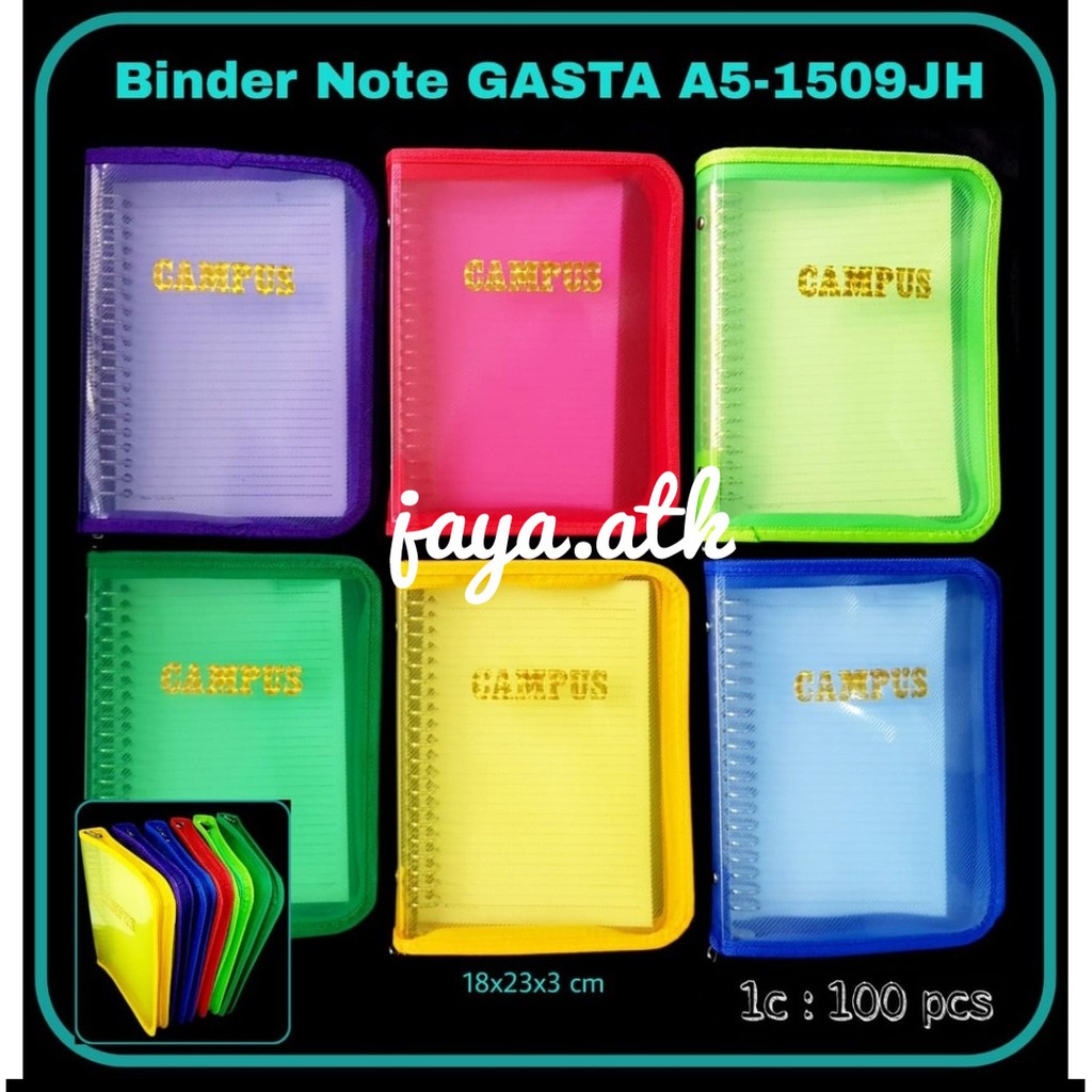 BINDER หมายเหตุ A5 BINDER ZIPPER A5 แผนที่ BINDER หมายเหตุ A5 ZIPPER 20 RING LOOSE LEAF BINDER A5 MU