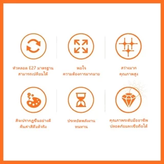 E27 หลอดไฟ LED หลอดไฟแบบประหยัดไฟ หลอดตะเกียบ 2U 26w