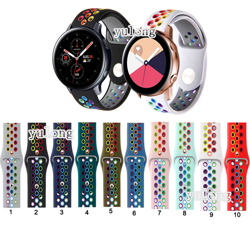 สายนาฬิกาข้อมือซิลิโคน สําหรับ Samsung Galaxy Watch 6/5/4/Classic/Pro/Active 2/Gear S3 ขนาด 44/40/46/42/45 มม.