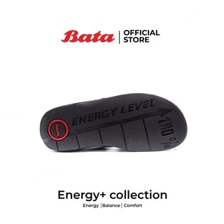*Best Seller* Bata Energy+ รองเท้าแตะลำลองแฟชั่นเพื่อสุขภาพ สวมใส่ง่าย สำหรับผู้ชาย สีดำ รหัส 8716843