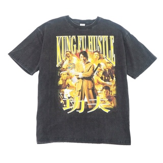 Dlnn //HOMEBOY.V KUNG.FU.HUSTLE เสื้อยืดผ้าฟอกโอเวอร์ไซส์!