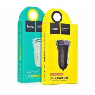 cherry หัวชาร์จในรถ HOCO UC204 Car Charger อุปกรณ์ชาร์จไฟในรถ